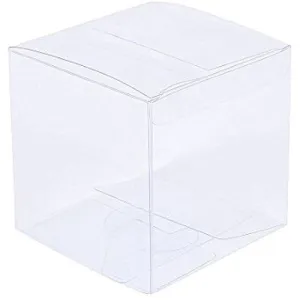 10 Pack of 7cm Clear PVC Plastic Folding Packaging