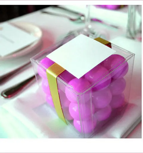 10 Pack of 7cm Clear PVC Plastic Folding Packaging