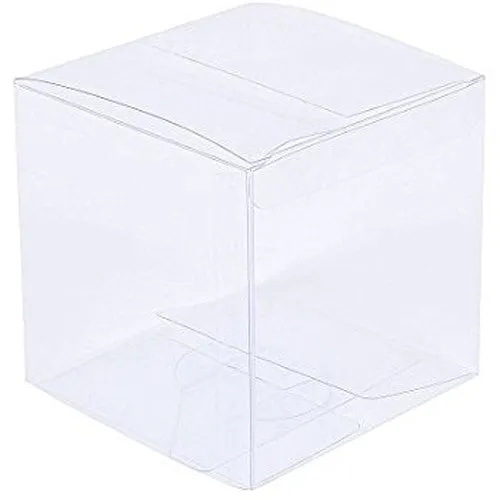 10 Pack of 7cm Clear PVC Plastic Folding Packaging