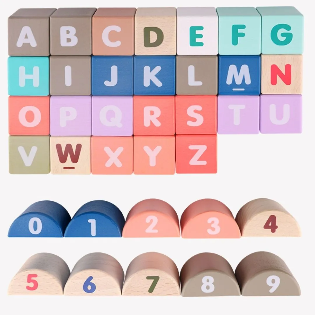 115 Pieces Wooden City Building Blocks | Stacking Educational Toys |Building Toys for Creative Play
