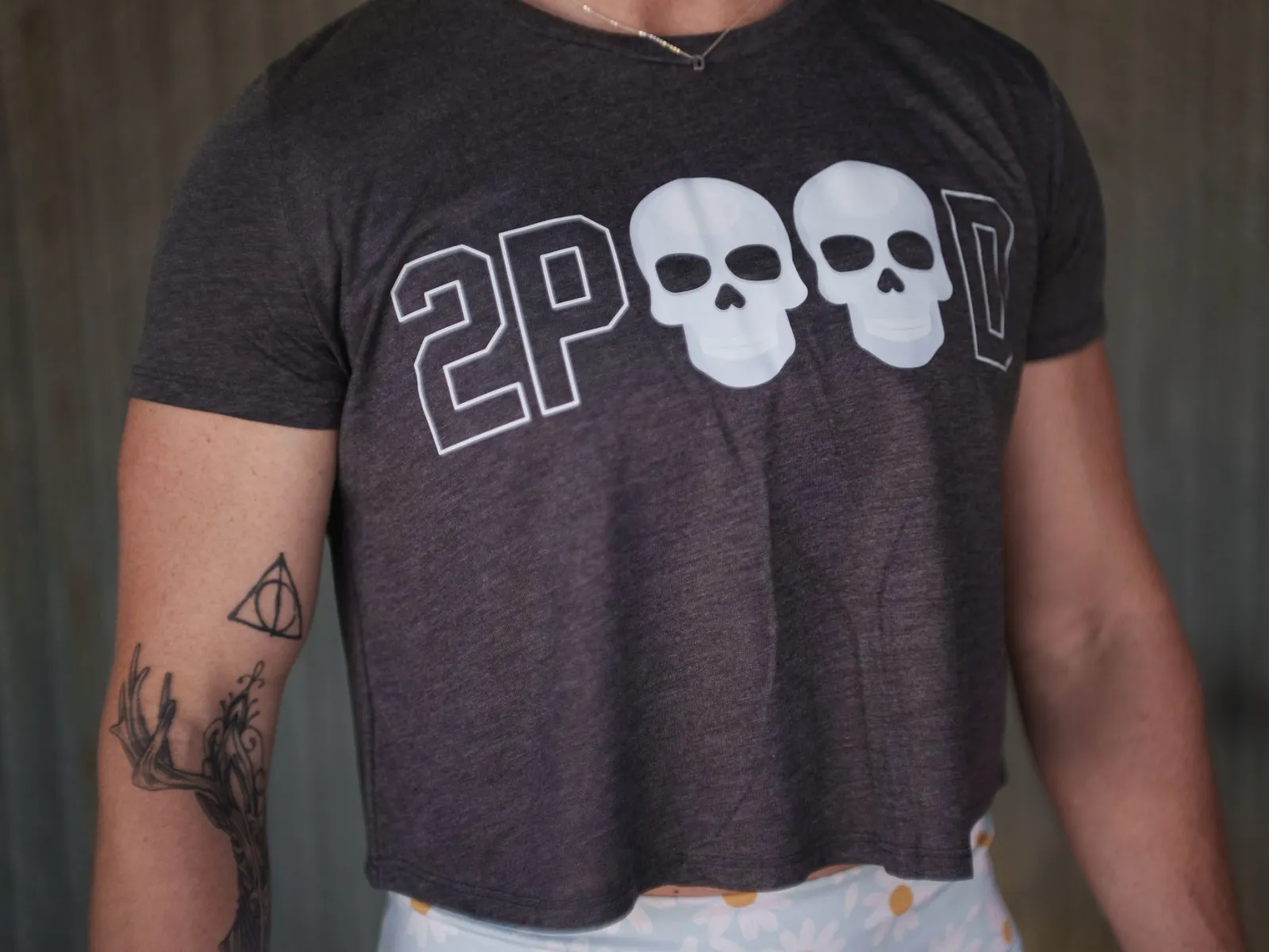2POOD Skull Crop Top