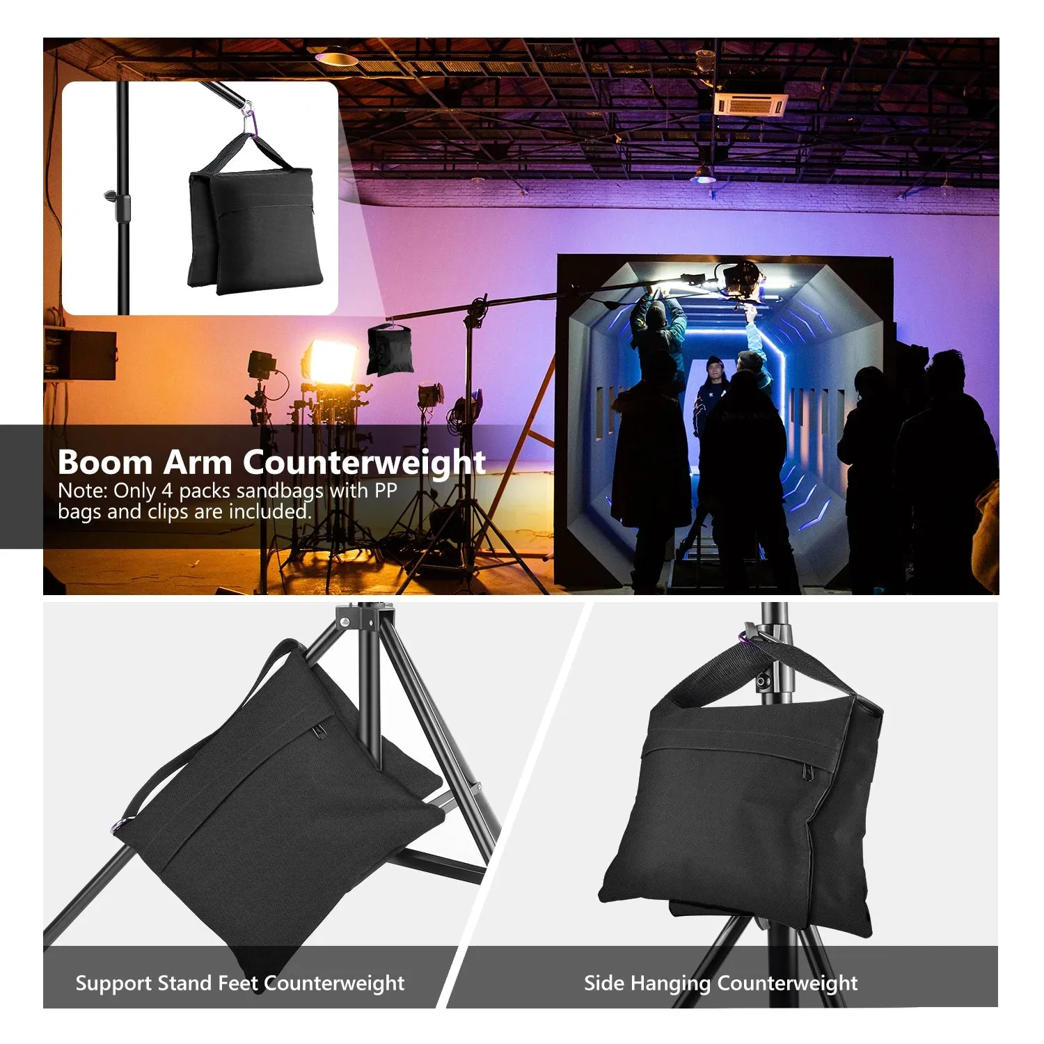 4pcs Sandbags for Photo & Video Studio Stand Outdoor & Sports