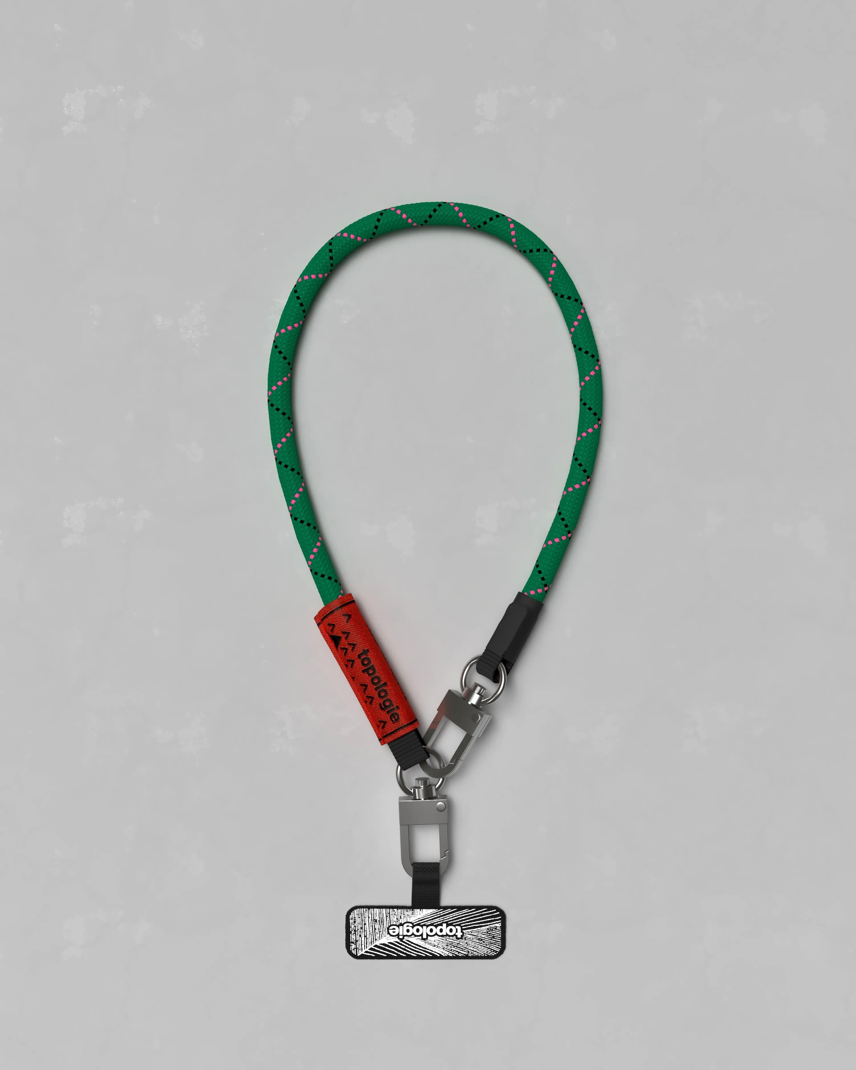 8.0mm Wrist Strap / Emerald Fuschia   Phone Strap Adapter