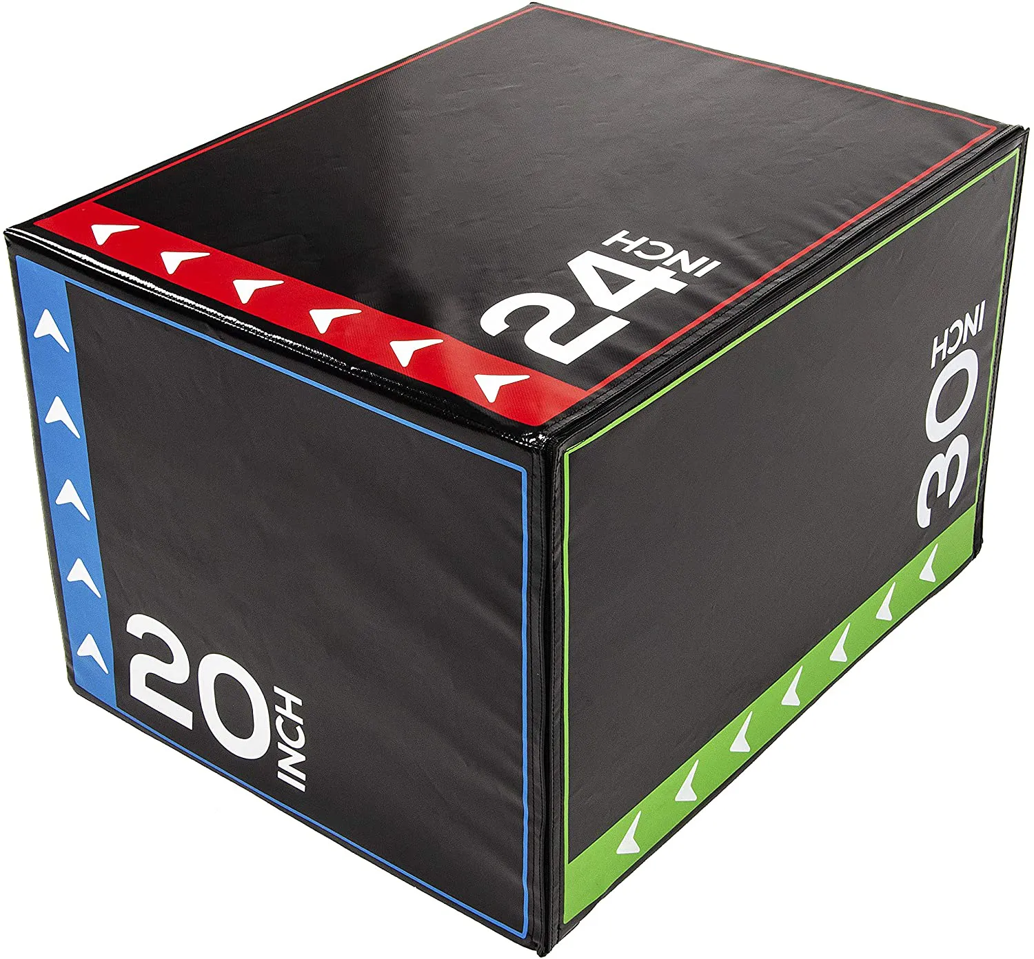 BalanceFrom 3 in 1 20" 24" 30" Foam Plyometric Box Jumping Exercise
