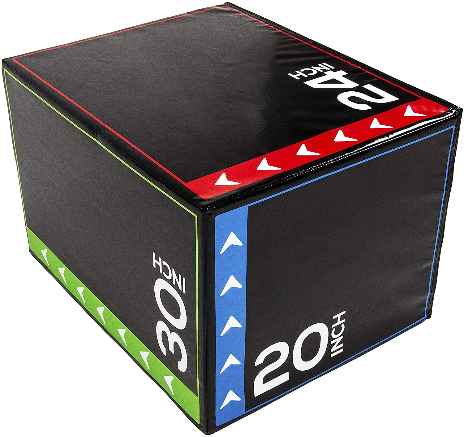 BalanceFrom 3 in 1 20" 24" 30" Foam Plyometric Box Jumping Exercise