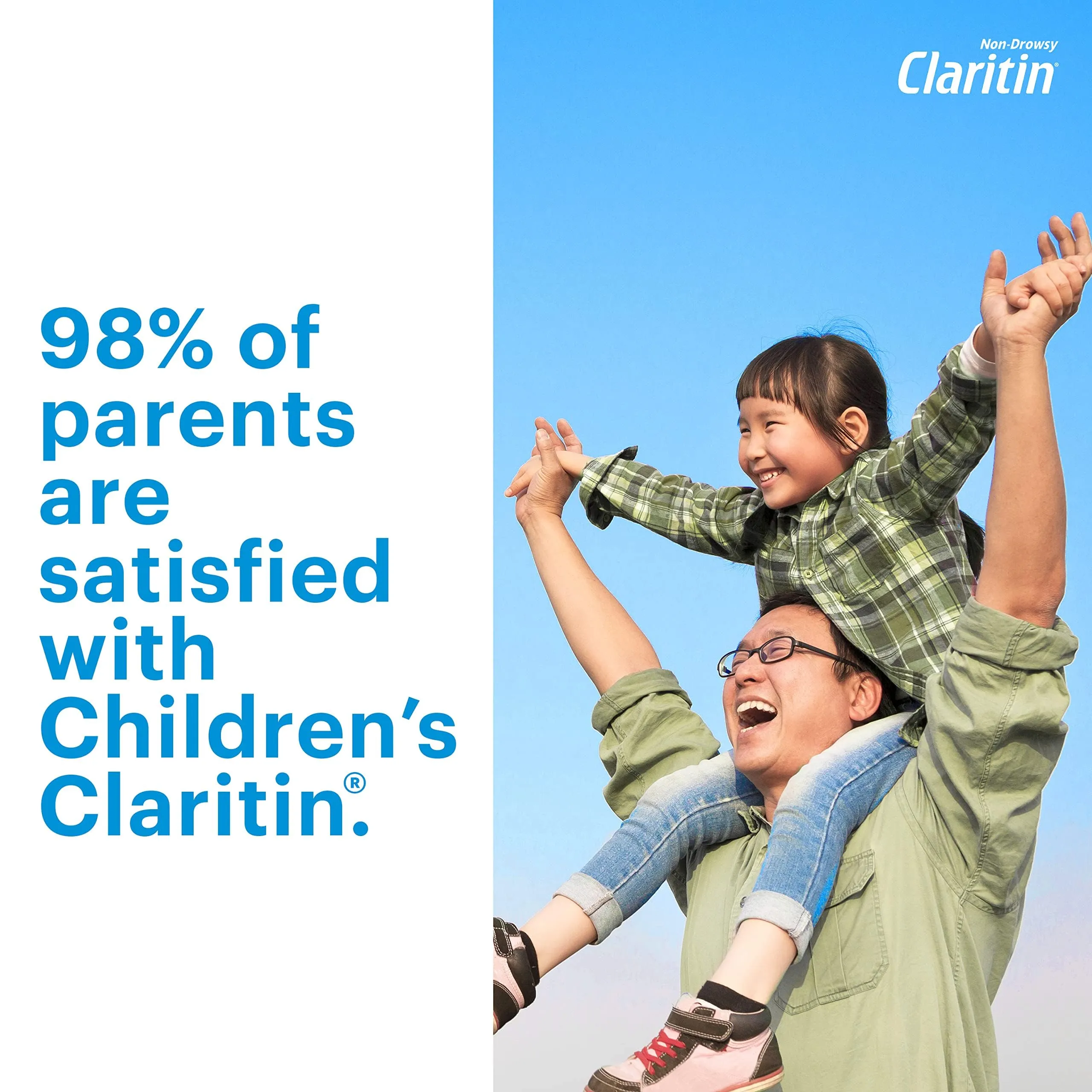 Claritin 24 Hour Allergy Relief - Grape Flavored - Non Drowsy Liquid Antihistamine for Kids, Dye, Alcohol, and Sugar Free Medicine For Children 2 Aged Years and Older