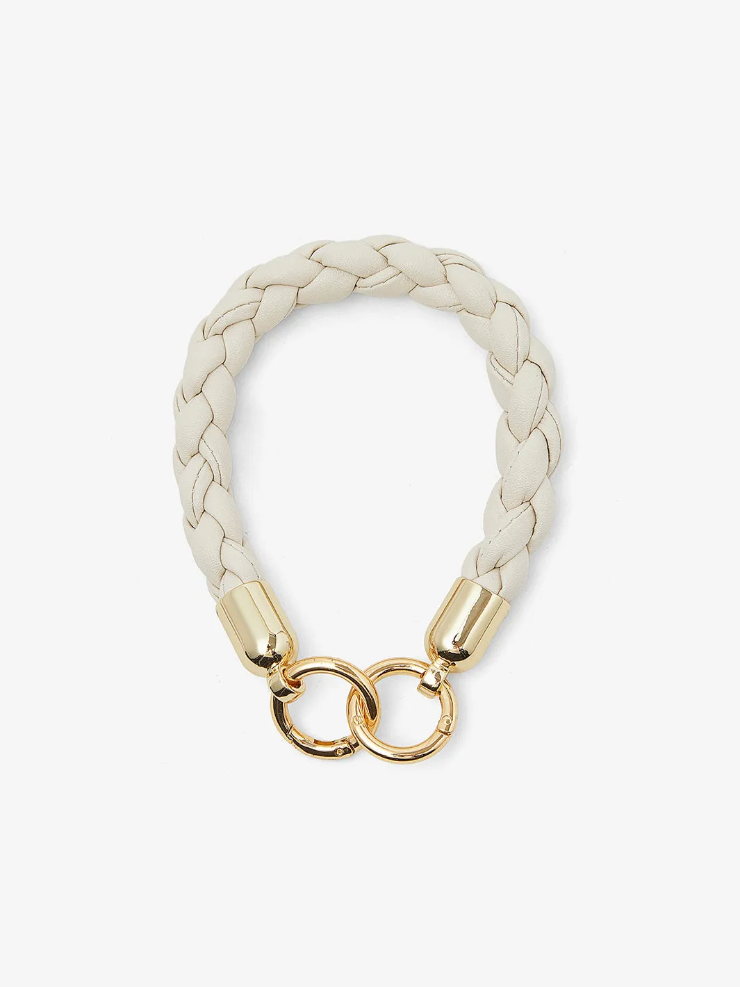 Double Ring Braided Phone Case Wrist Strap