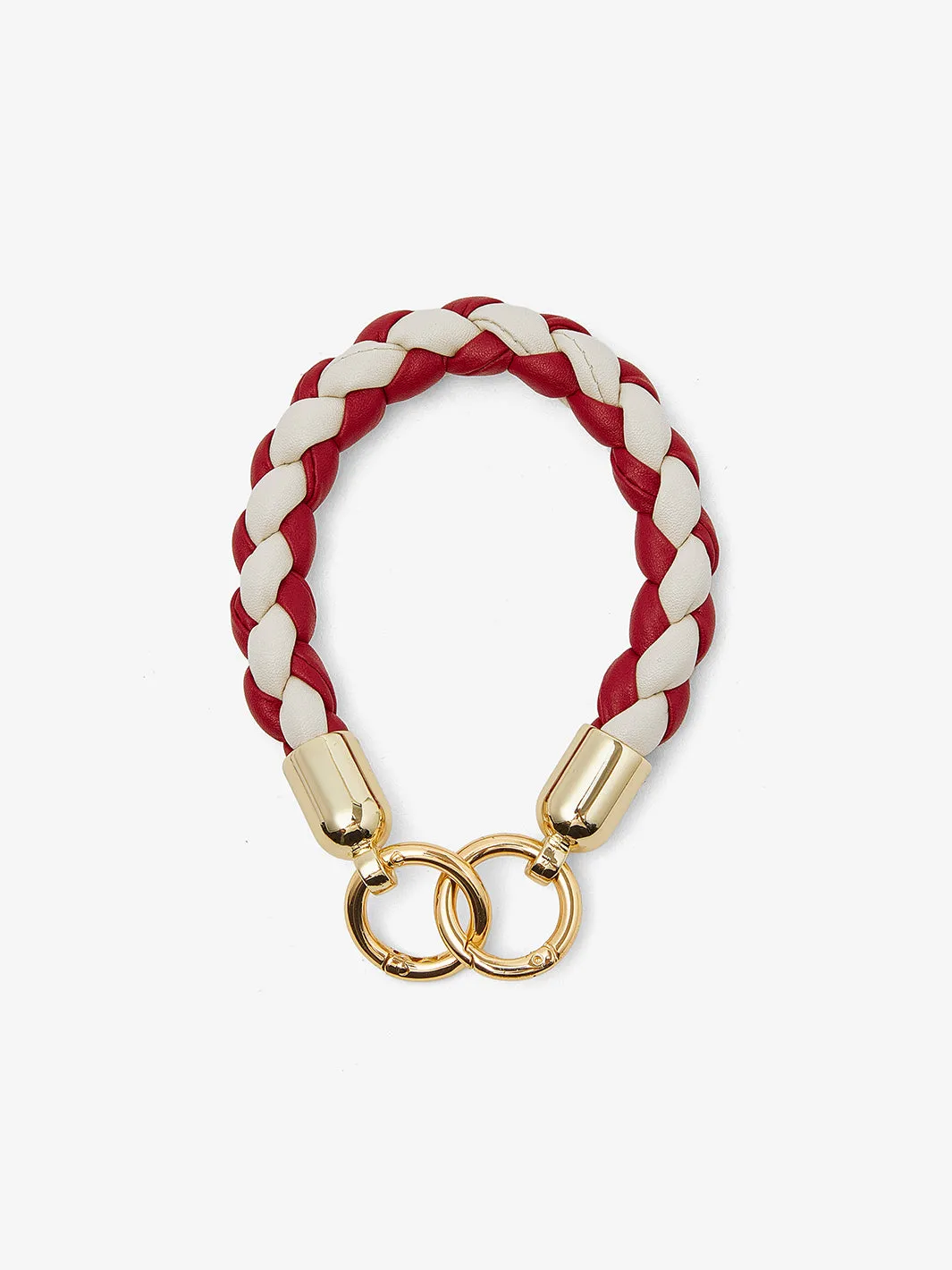 Double Ring Braided Phone Case Wrist Strap