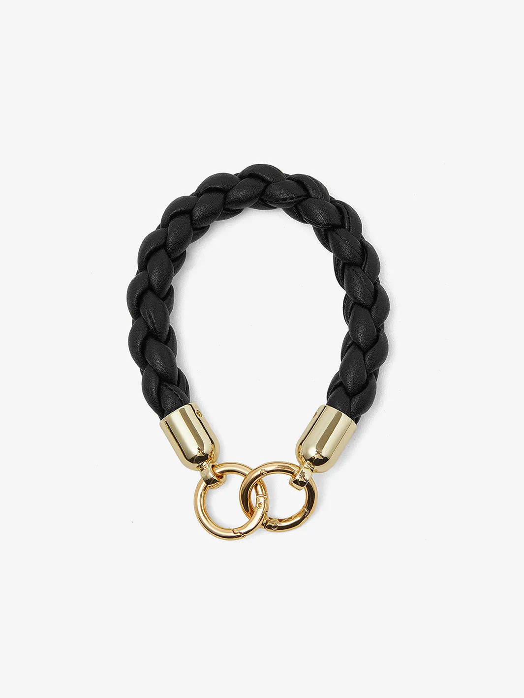 Double Ring Braided Phone Case Wrist Strap