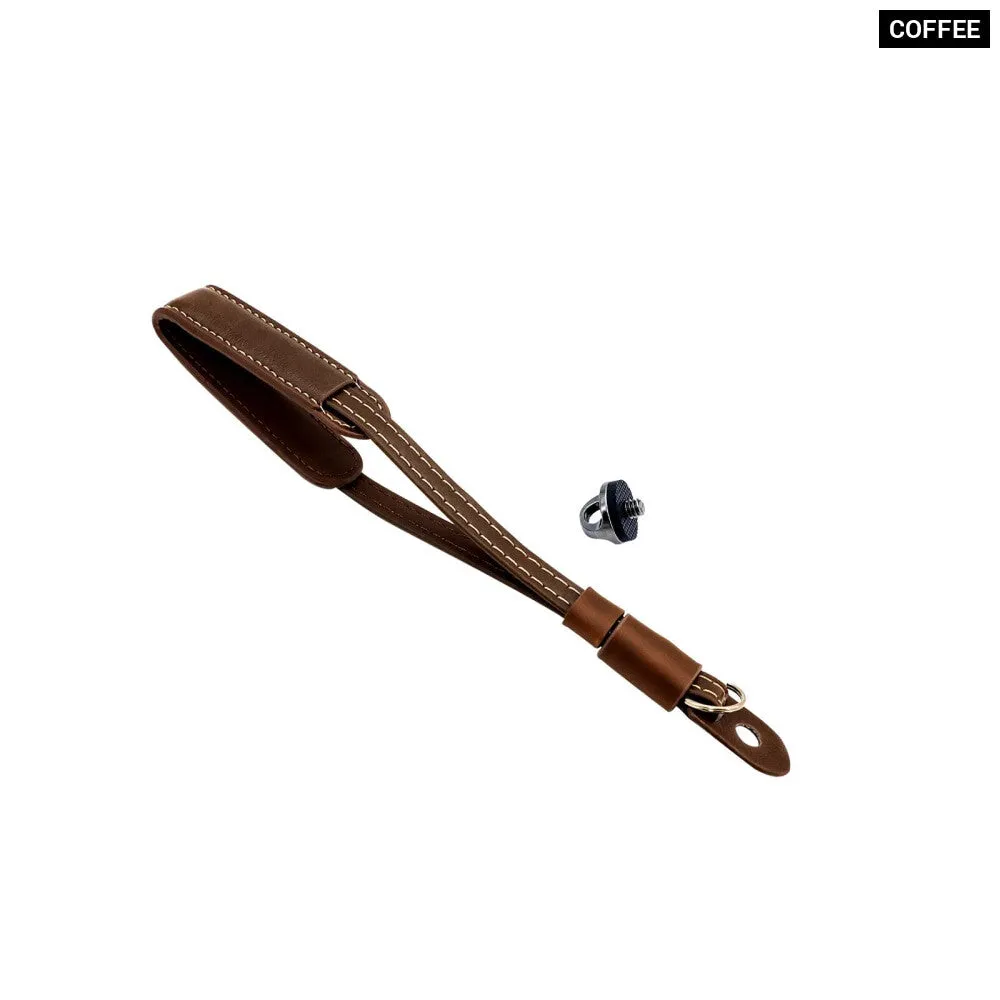 For Dji Pocket 3 Hand Lanyard Handheld with 1/4 Screw Pu Leather Wirst Strap
