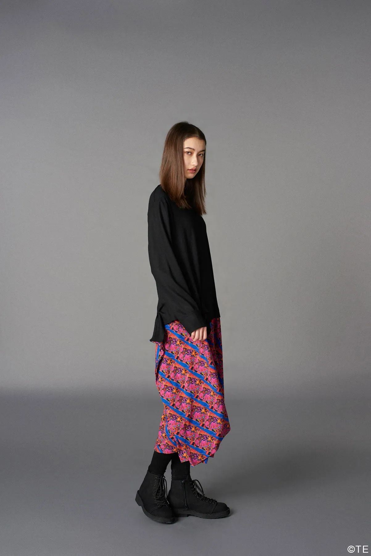 Ground Y  MONONOKE The Movie  Collaborate Collection TENBIN PATTERN RAYON DOCKING DRESS