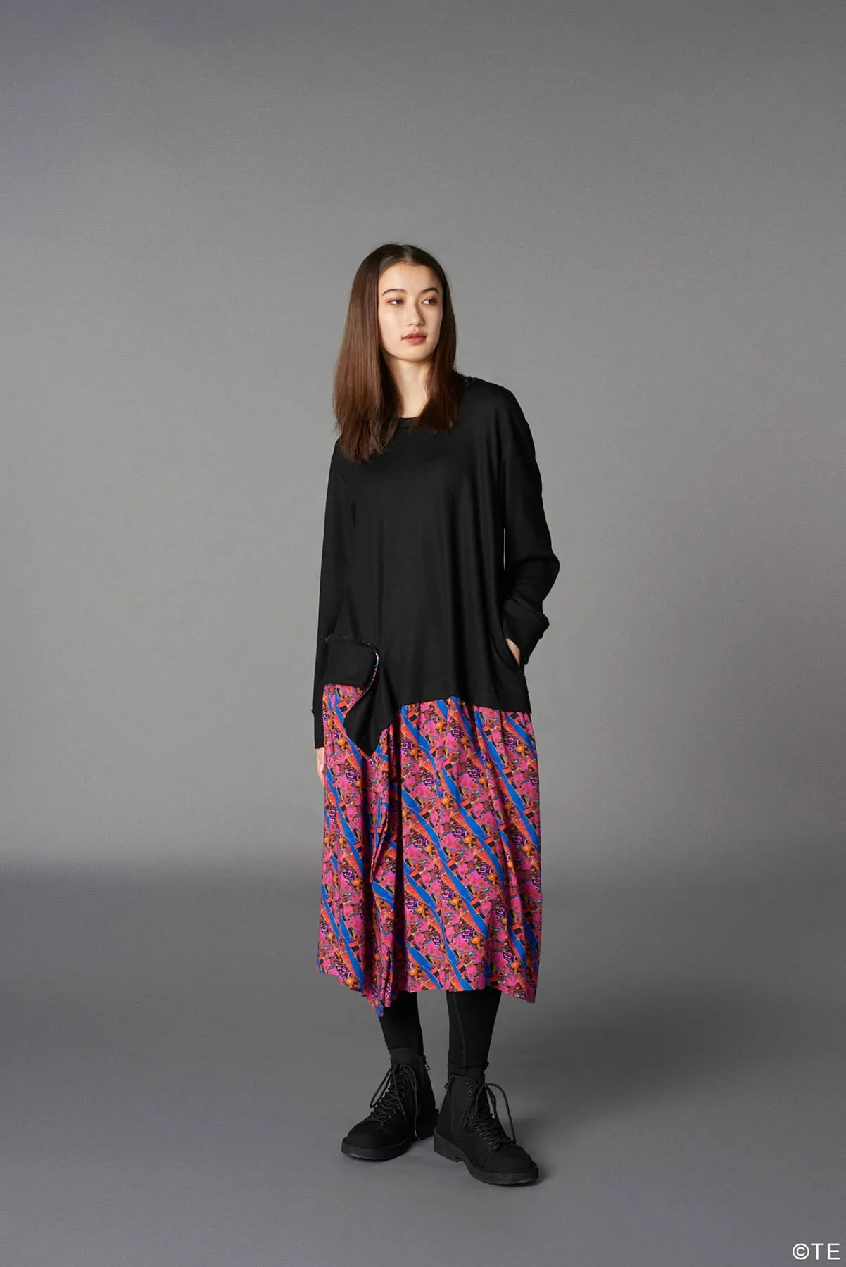 Ground Y  MONONOKE The Movie  Collaborate Collection TENBIN PATTERN RAYON DOCKING DRESS