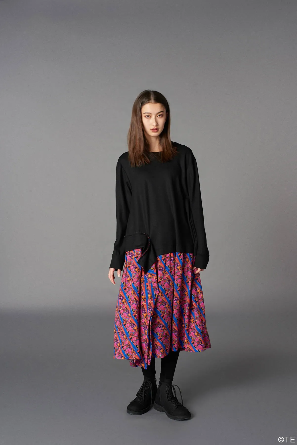 Ground Y  MONONOKE The Movie  Collaborate Collection TENBIN PATTERN RAYON DOCKING DRESS