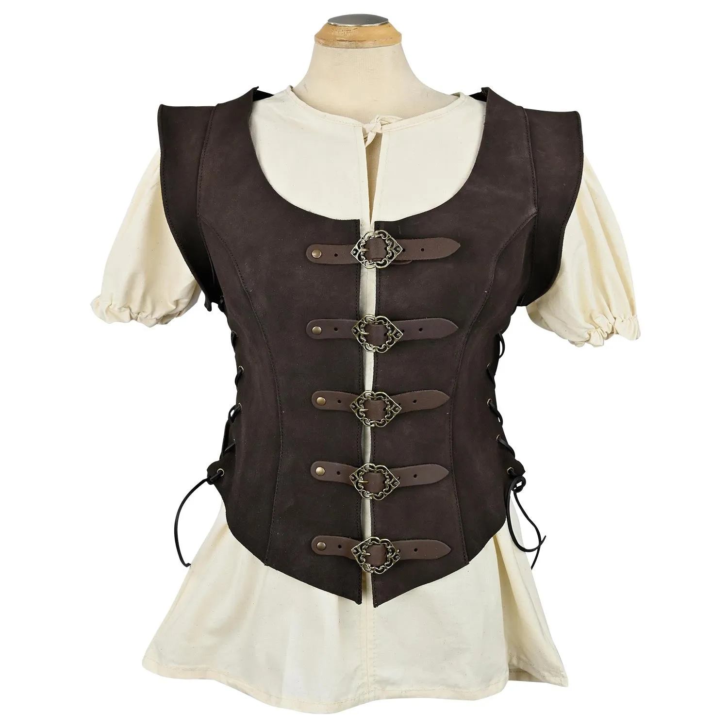 Julienne Leather Jerkin Short