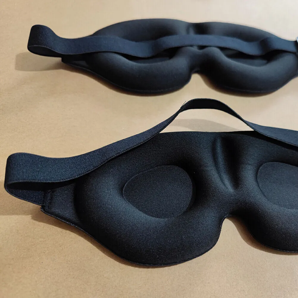 US 2-4 Pc Sleep Eye Mask for Men Women, 3D Contoured Cup Sleeping Mask & Blindfo