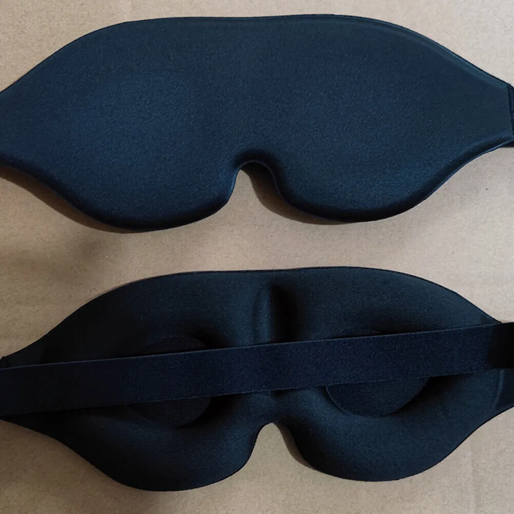 US 2-4 Pc Sleep Eye Mask for Men Women, 3D Contoured Cup Sleeping Mask & Blindfo