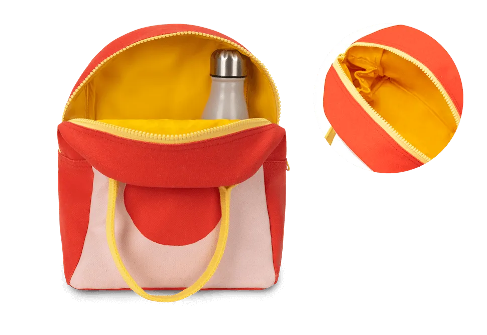 Zipper Lunch Bag - Red Apple by Fluf