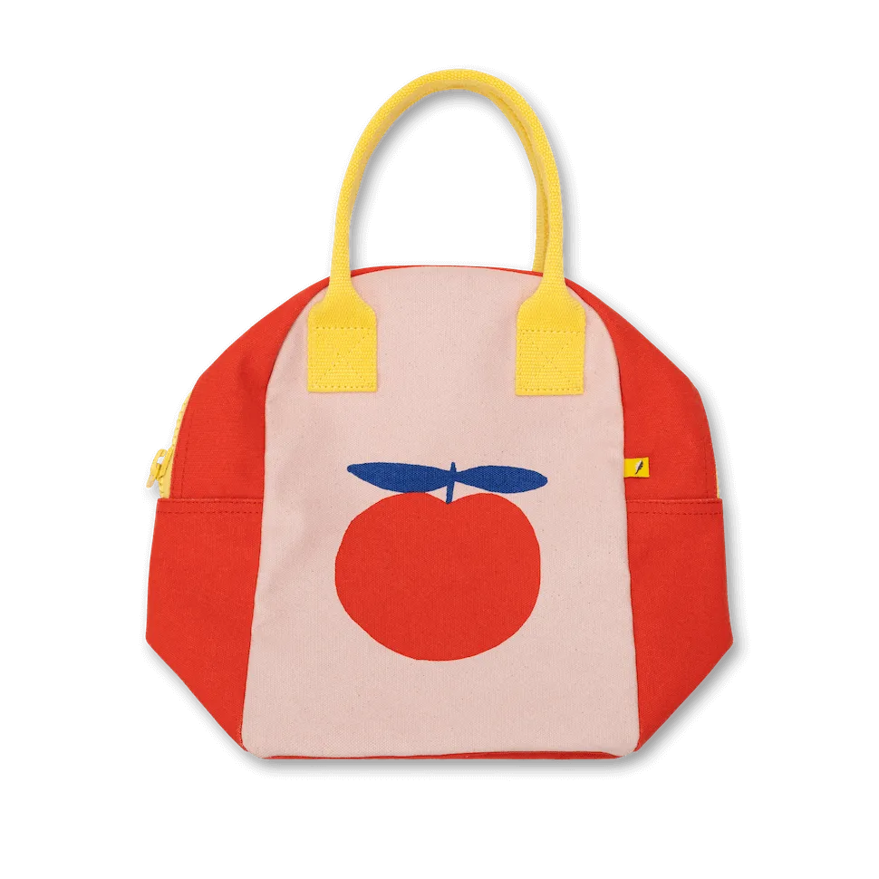 Zipper Lunch Bag - Red Apple by Fluf